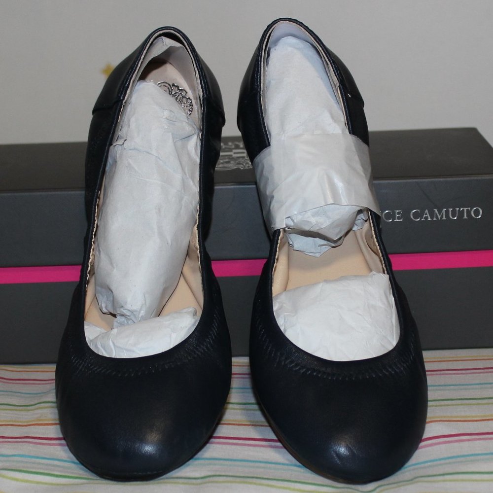 Vince Camuto ‘Ellen’ Leather Ballet Flats